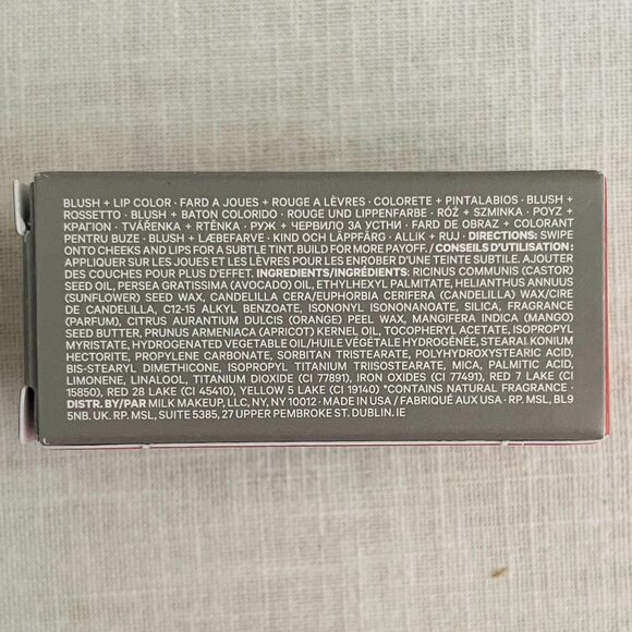 Milk Makeup Lip and Cheek Tint Werk Dusty Rose 0.21 Oz Creamy Blush Hydrating - Picture 10 of 10